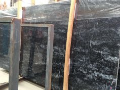 Polished Black Marble With White Texture Castle Black